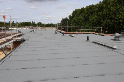 Layered Flat Roof Structure